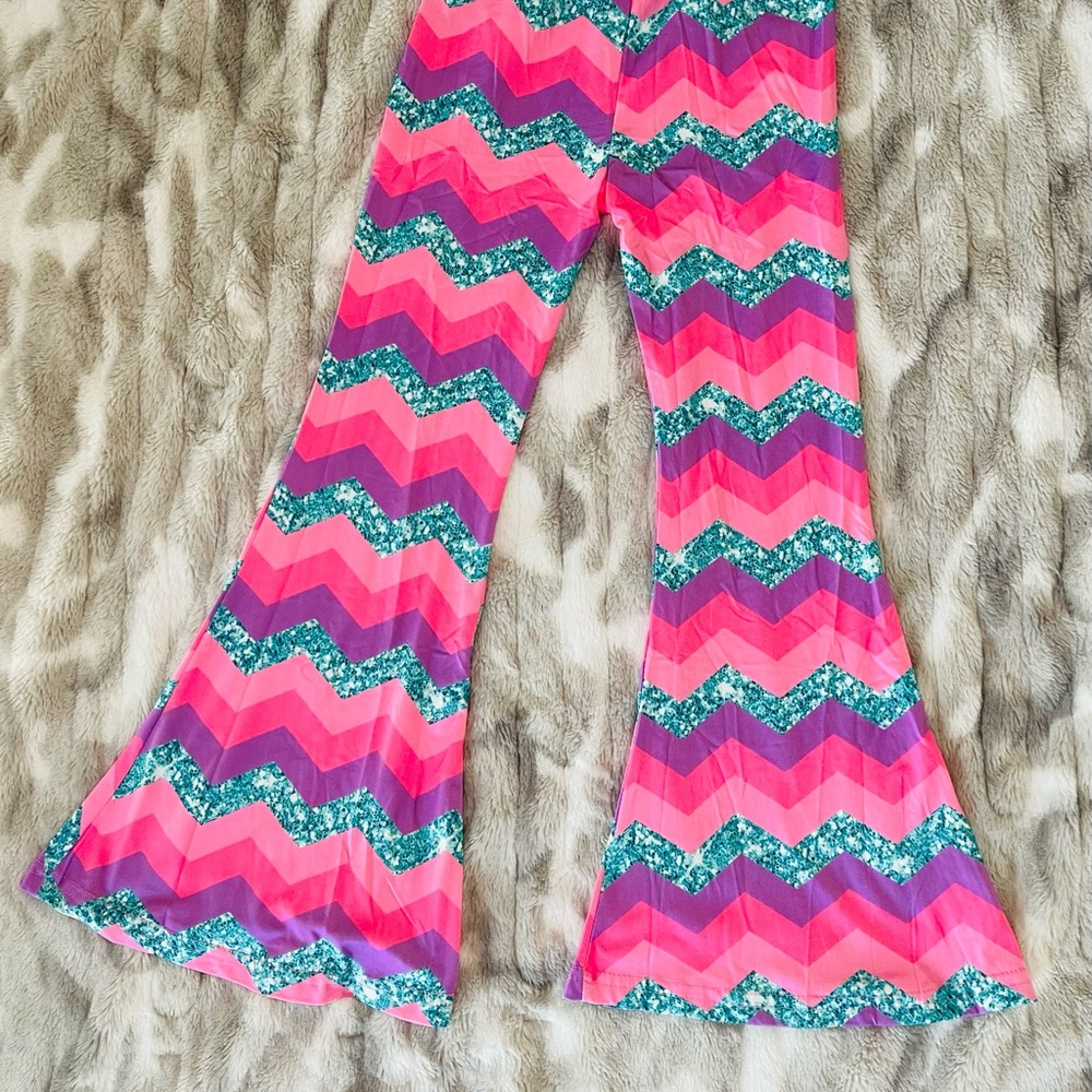 PatPat Vibrant Chevron Kids Leggings